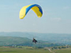 Tandem paragliding, fly silently like a bird.