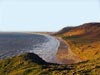 The beach at Rhossili bay