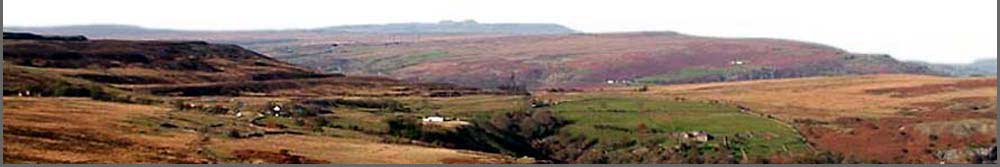 Looking north west from the Blorenge to the Brecon Beacons